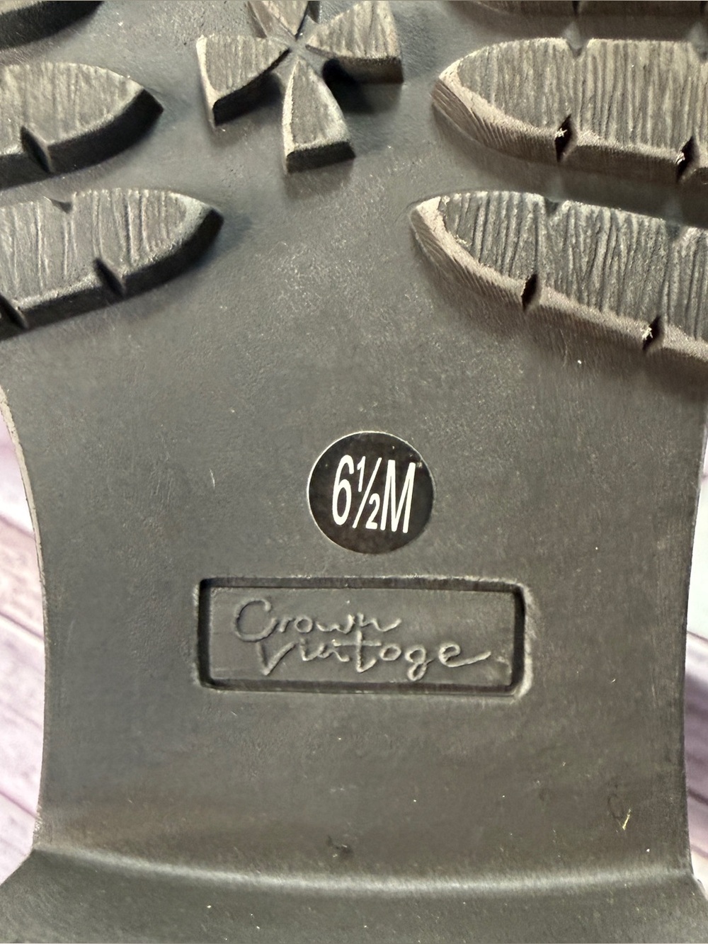 Crown Vintage Hopper Combat Boot Size 6.5 - Picture 8 of 8